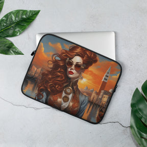 Steampunk Girl Laptop Sleeve