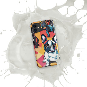 Glossy snap case for iPhone 11, vibrant design, durable protection.