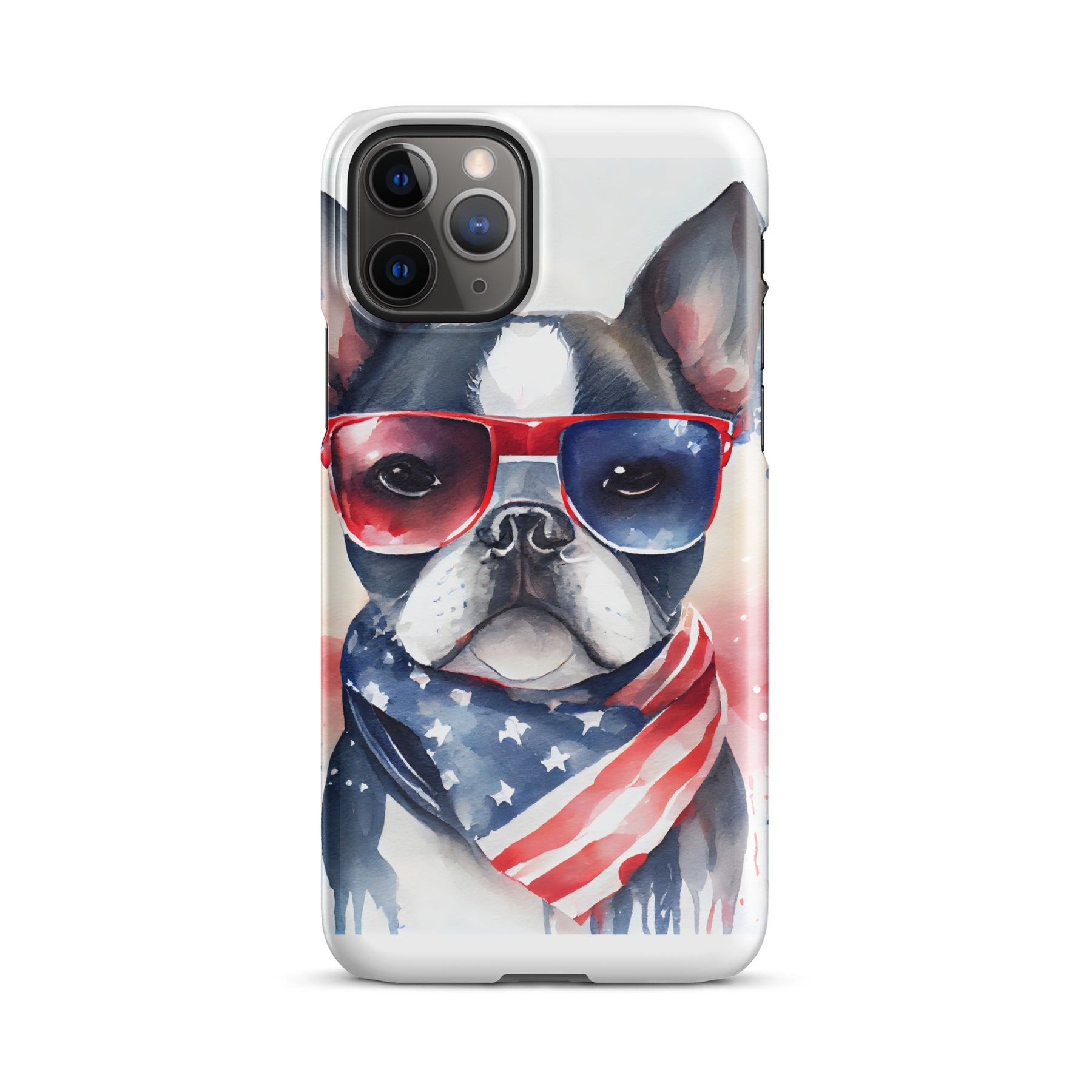 French Bulldog Patriotic Snap case for iPhone®