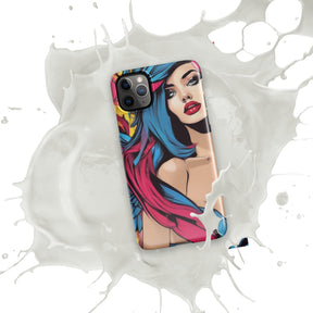 Illustrator Girl iPhone Snap Case with white splash