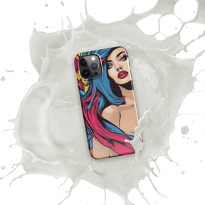 Illustrator Girl iPhone Snap Case with white splash