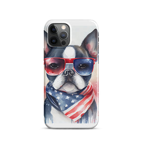 French Bulldog Patriotic Snap case for iPhone®