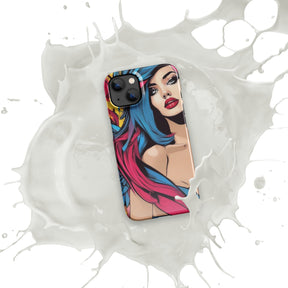 Illustrator Girl iPhone Snap Case with white splash