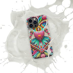 Pink Heart Shaped Snap case for iPhone®