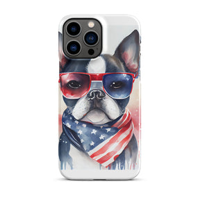 French Bulldog Patriotic Snap case for iPhone®