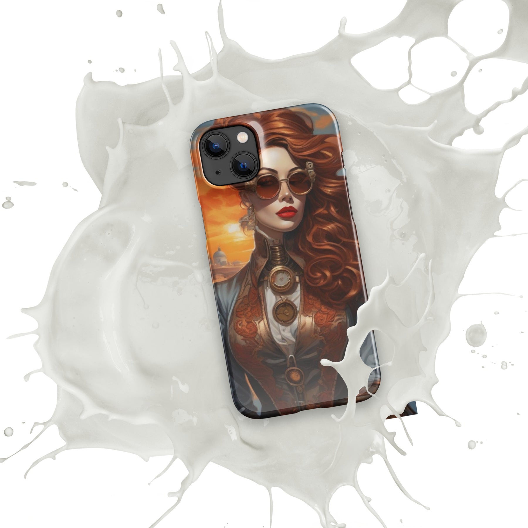 Steampunk Girl Snap case for iPhone®