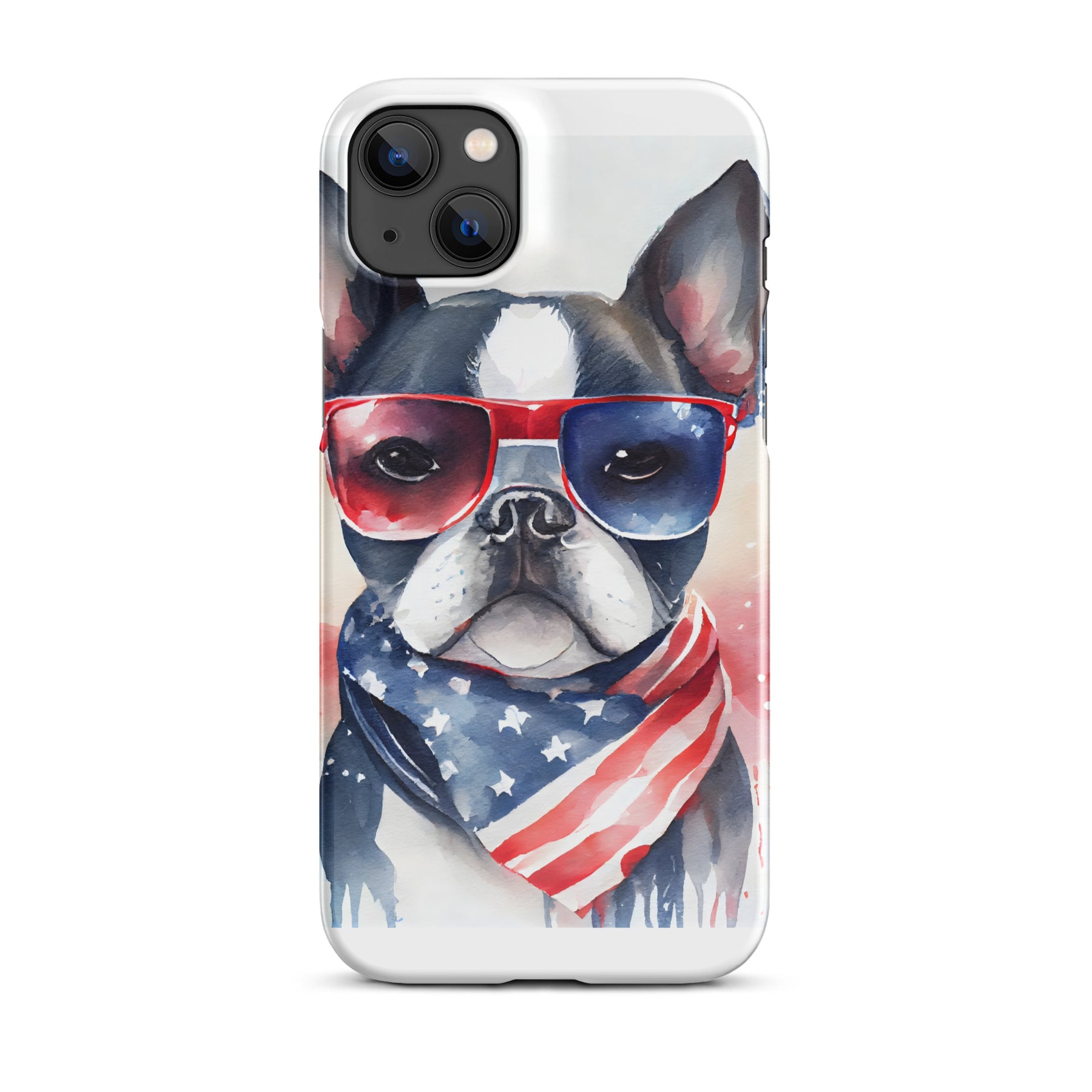 French Bulldog Patriotic Snap case for iPhone®