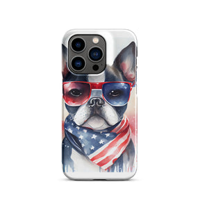 French Bulldog Patriotic Snap case for iPhone®