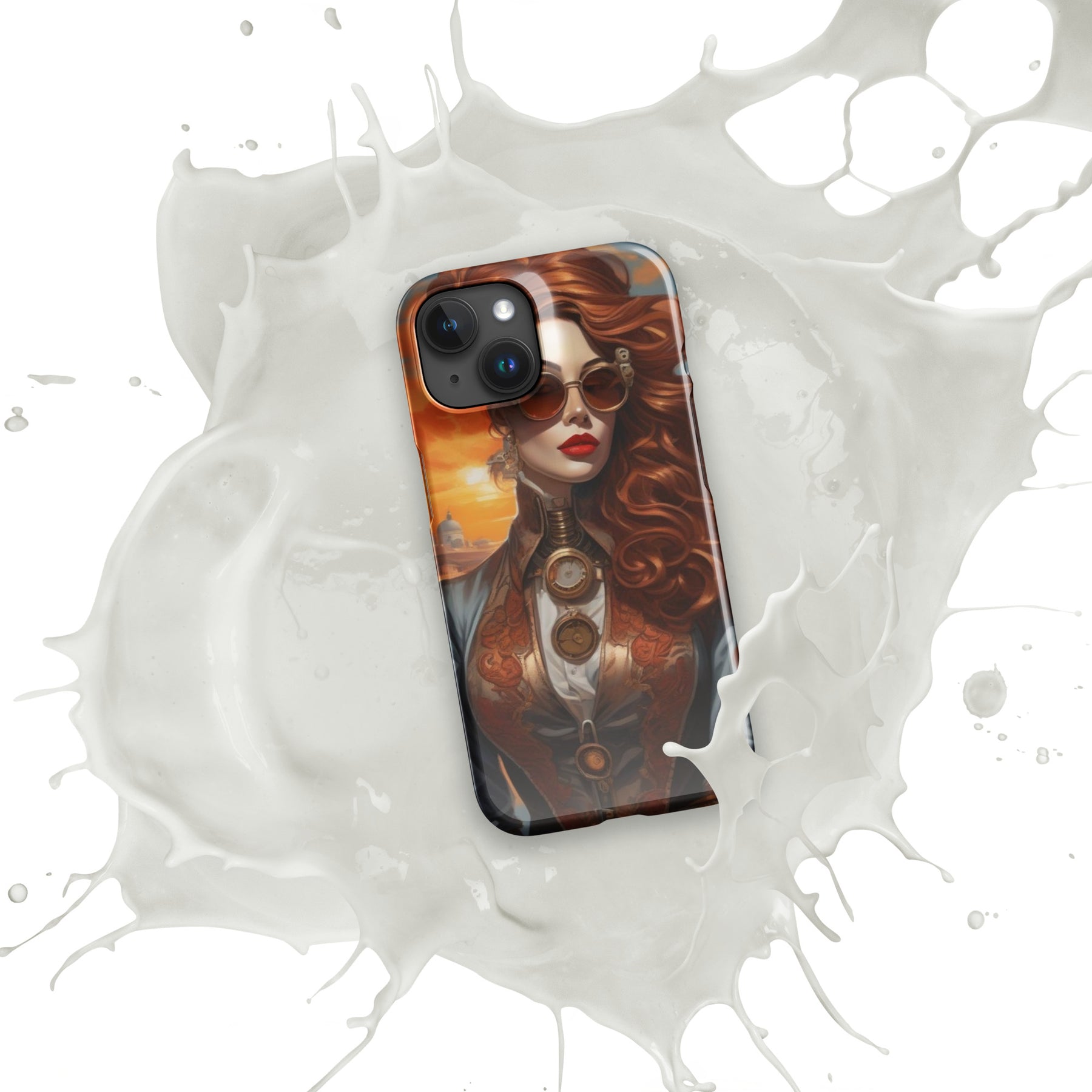 Steampunk Girl Snap case for iPhone®