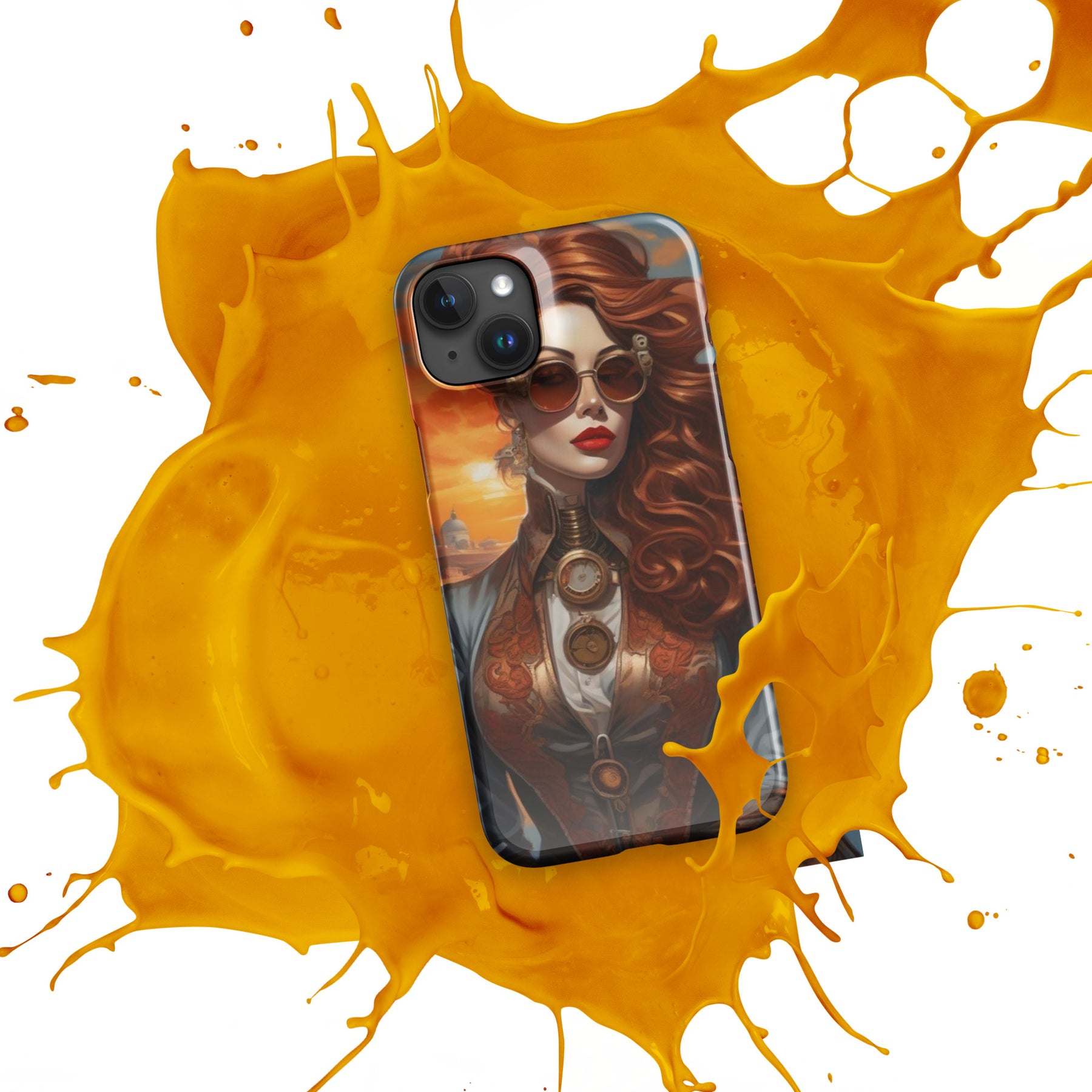 Steampunk Girl Snap case for iPhone®