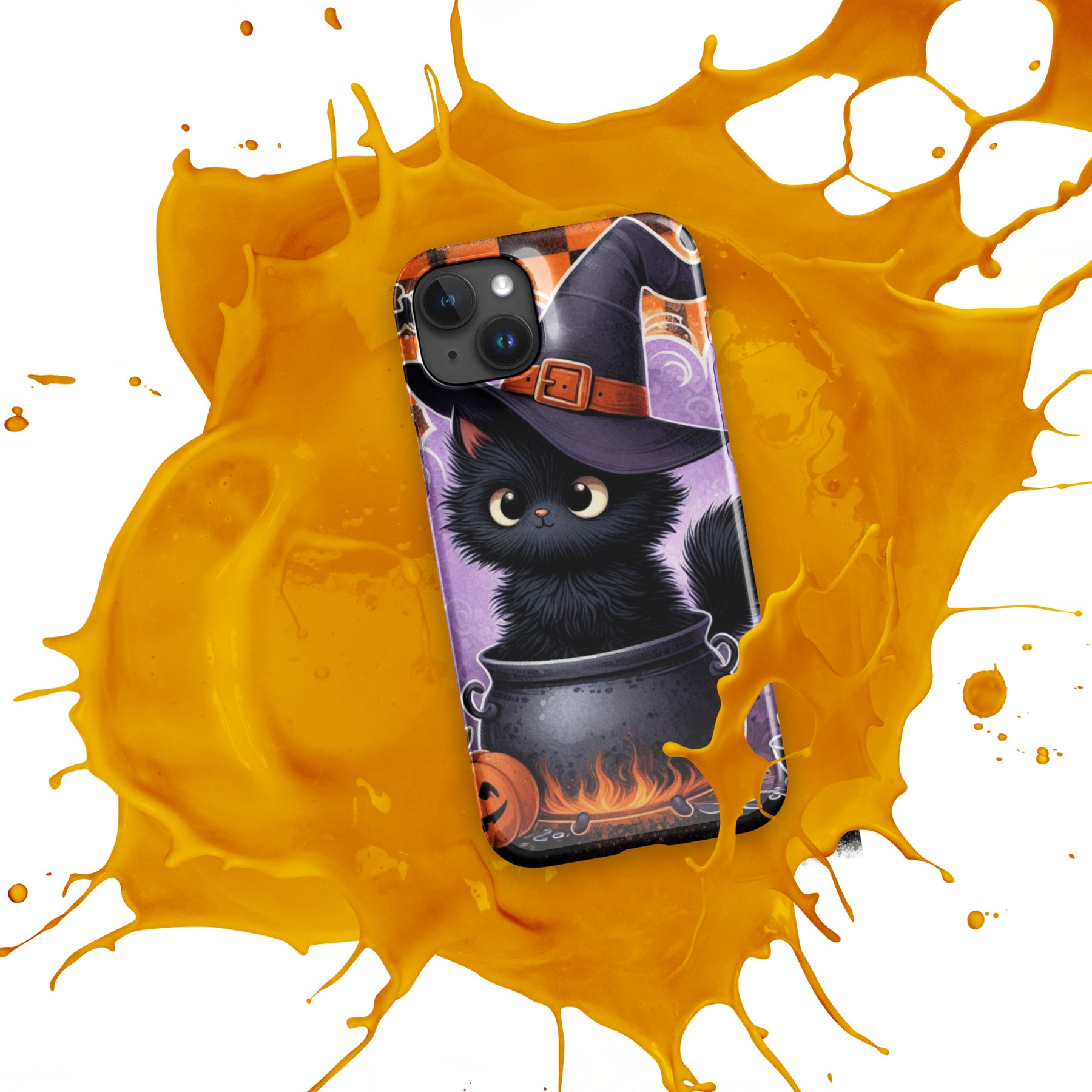 Spooky Black Cat  Snap case for iPhone®