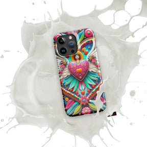 Pink Heart Shaped Snap case for iPhone®