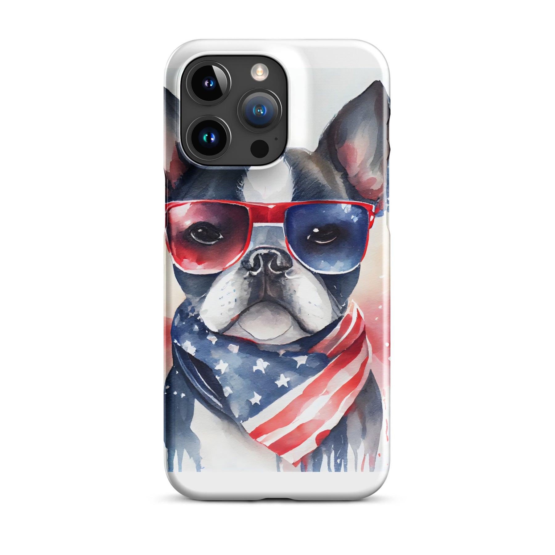 French Bulldog Patriotic Snap case for iPhone®