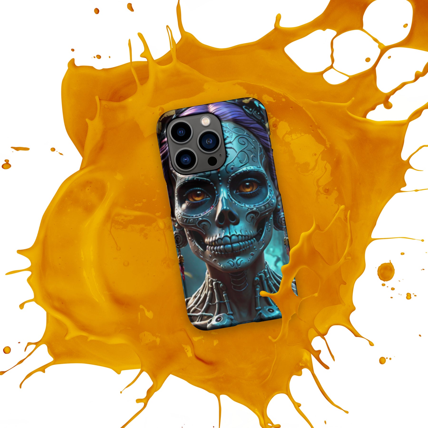 Day of the Dead Lady Skull Snap case for iPhone®