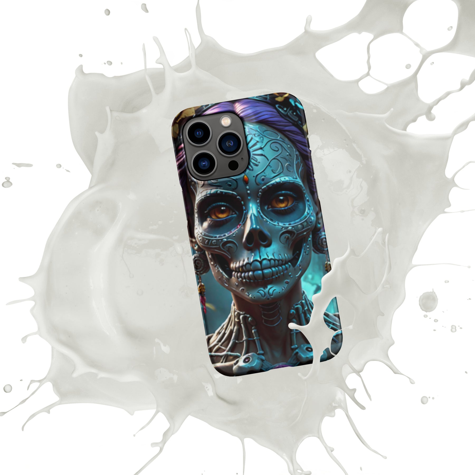 Day of the Dead Lady Skull Snap case for iPhone®