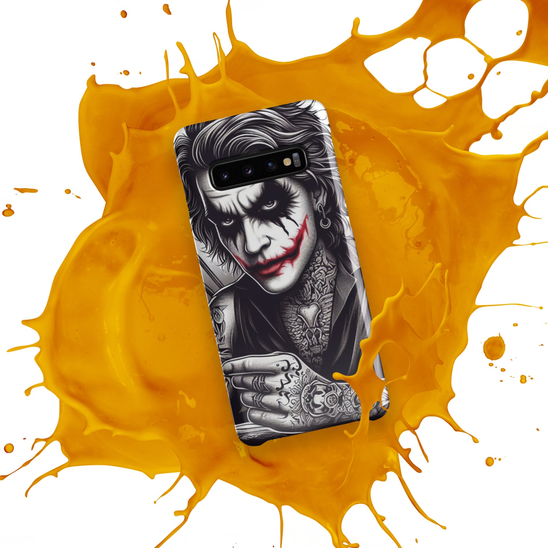 Joker Snap Case for Samsung with orange splash design