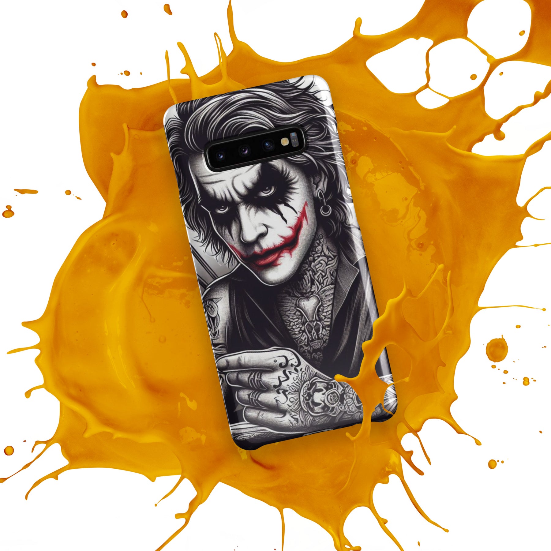 Joker Snap Case for Samsung with orange splash design