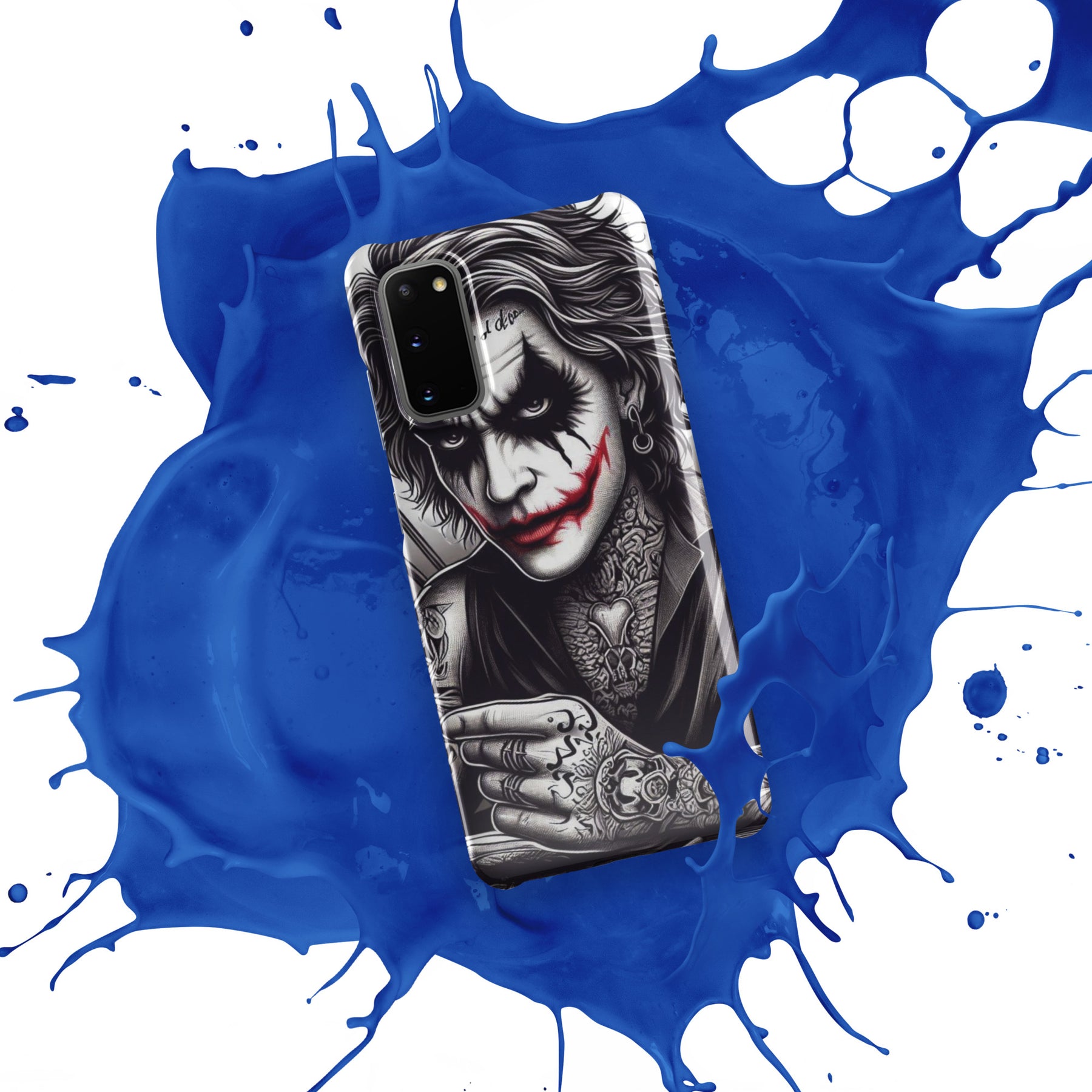 Joker Snap Case for Samsung with blue splash design