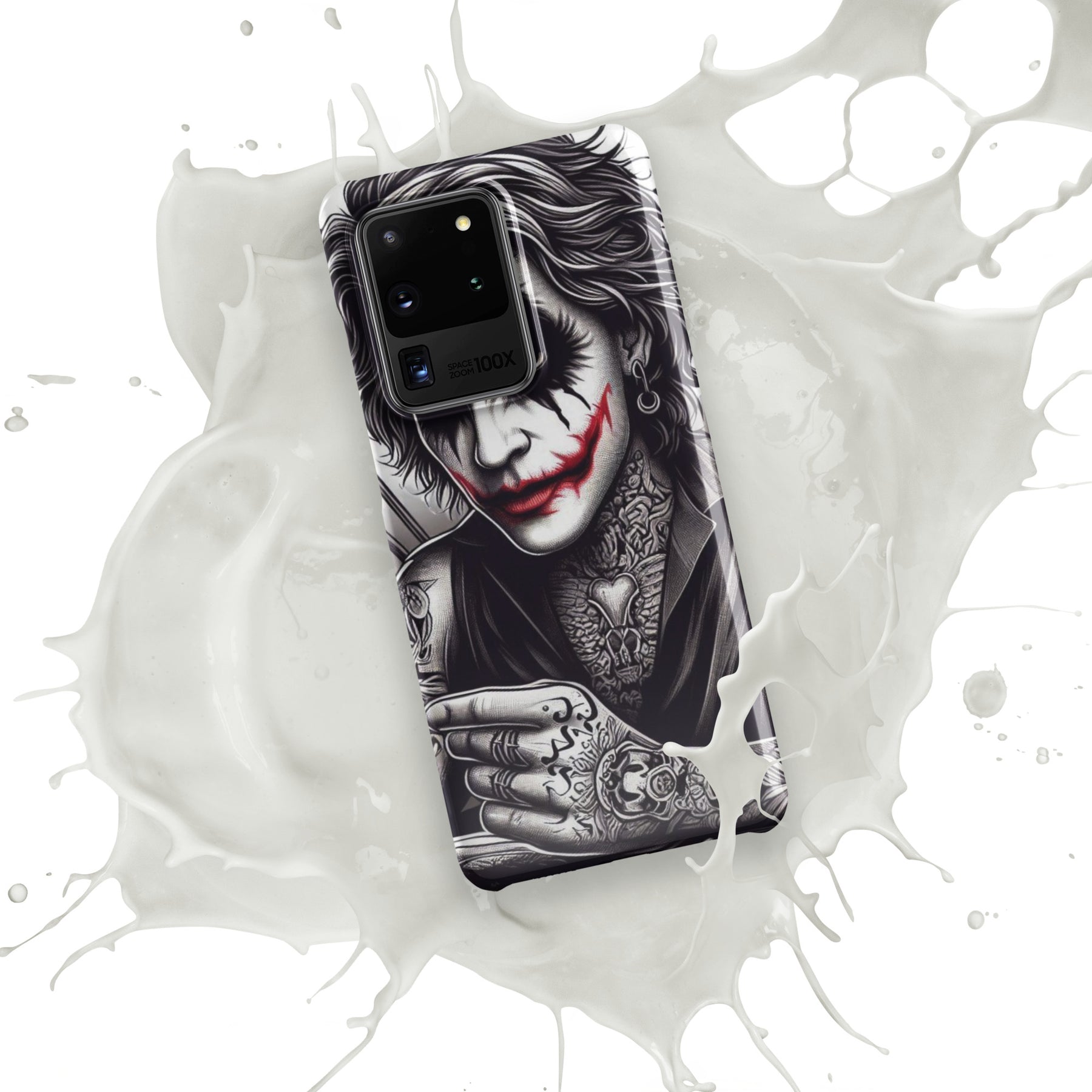 Joker Snap Case for Samsung with white splash design