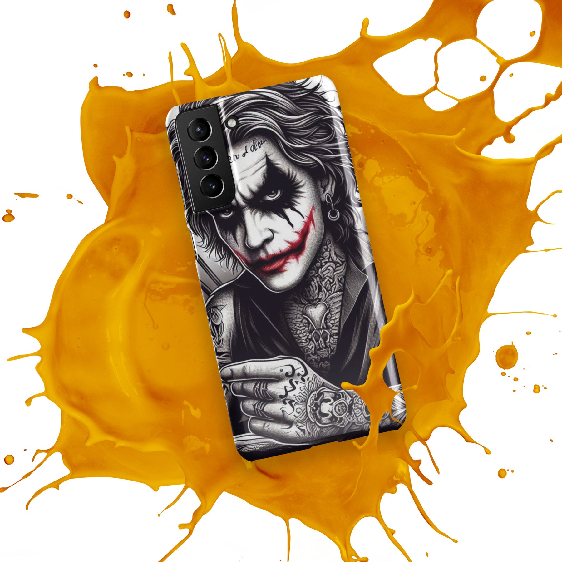 Joker Snap Case for Samsung with orange splash design