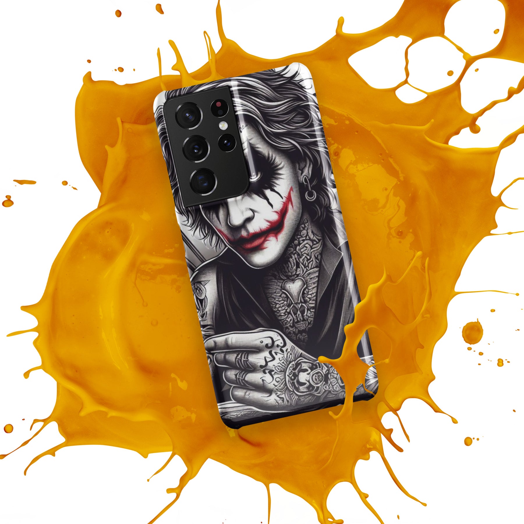 Joker Snap Case for Samsung with orange splash design