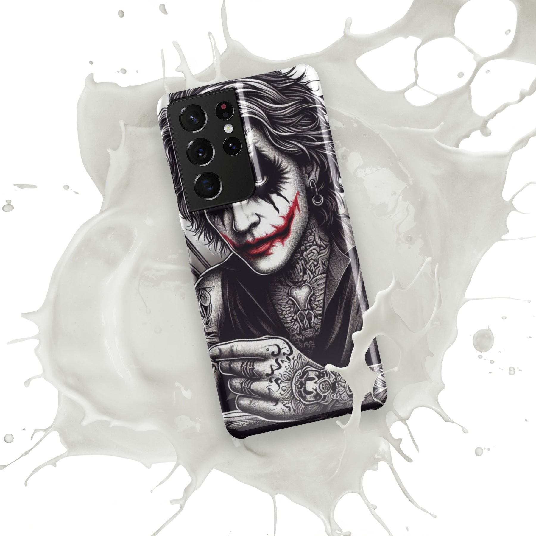 Joker Snap Case for Samsung with white splash design