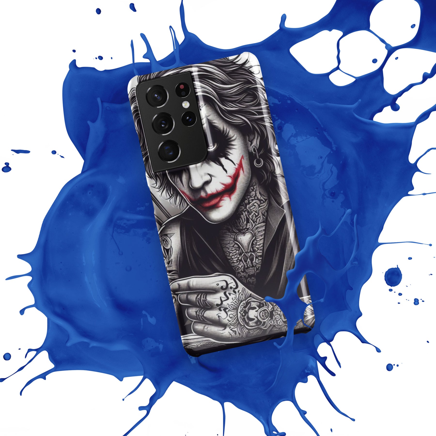 Joker Snap Case for Samsung with blue splash design