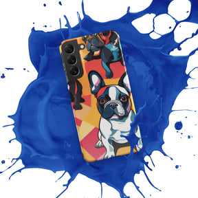 Glossy snap case for Samsung Galaxy S22 Plus in vibrant blue, sleek design.