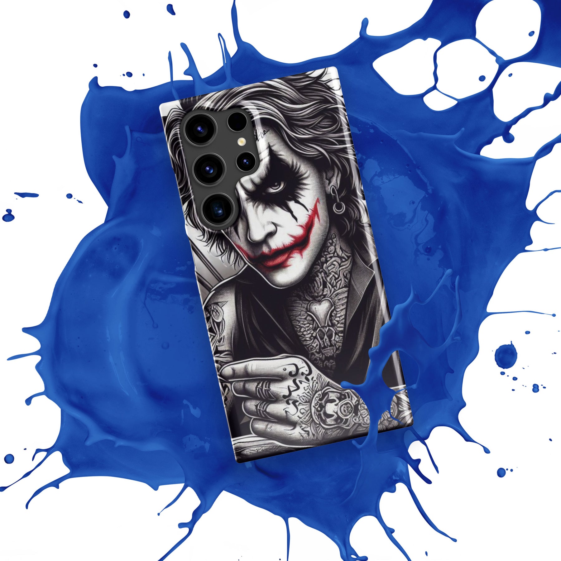 Joker Snap Case for Samsung with blue splash design