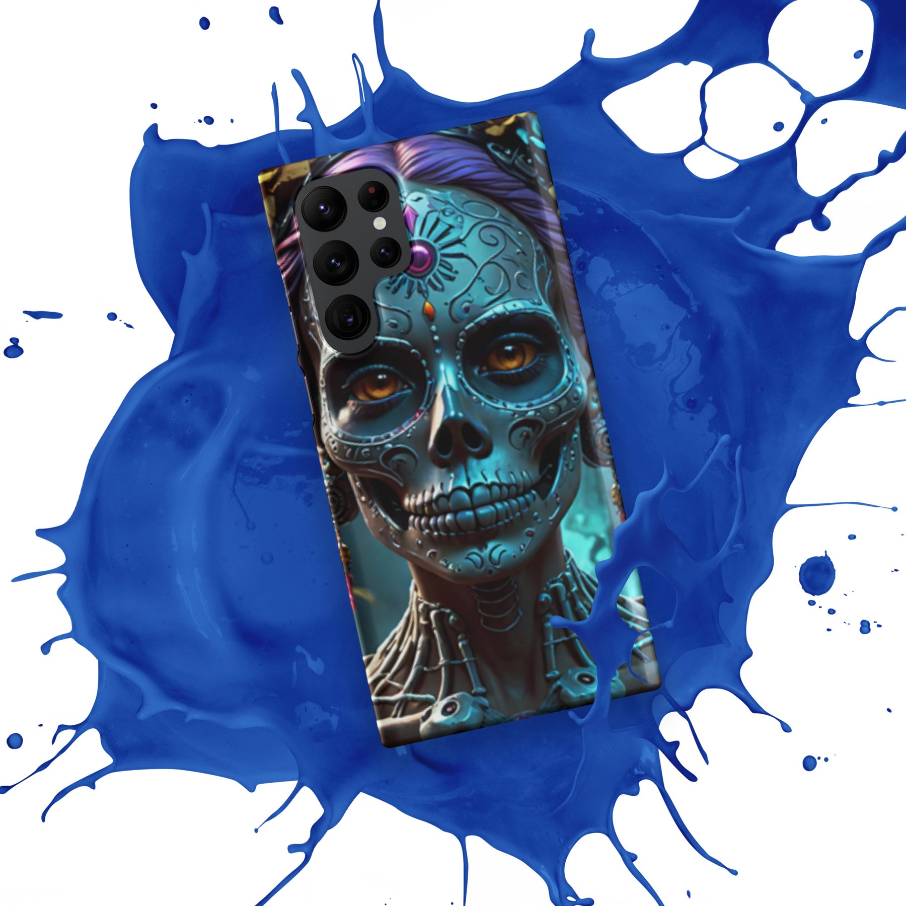 Day of the Dead Lady Face Skull Snap case for Samsung®