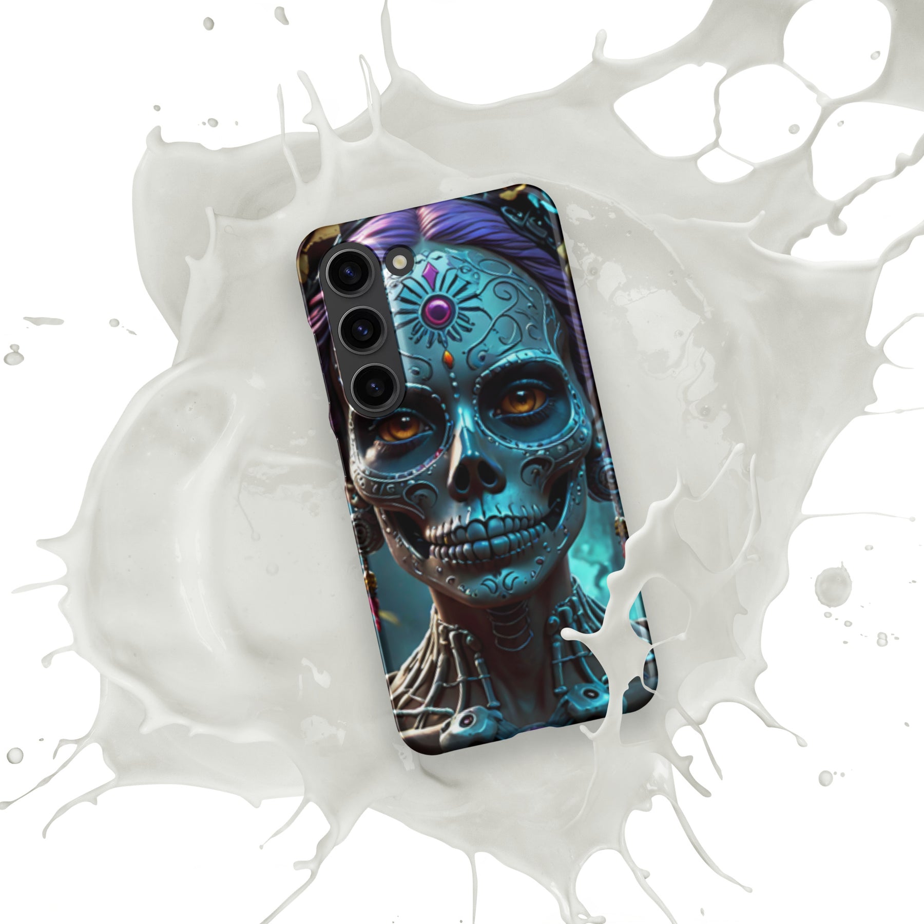 Day of the Dead Lady Face Skull Snap case for Samsung®