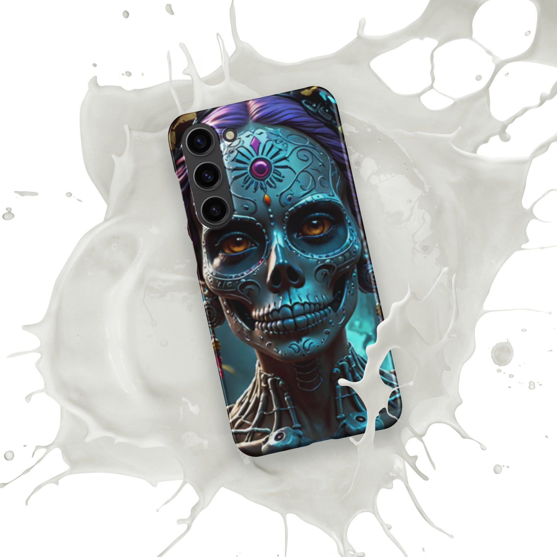 Day of the Dead Lady Face Skull Snap case for Samsung®