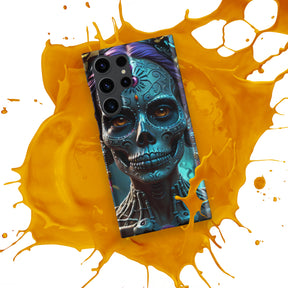 Day of the Dead Lady Face Skull Snap case for Samsung®