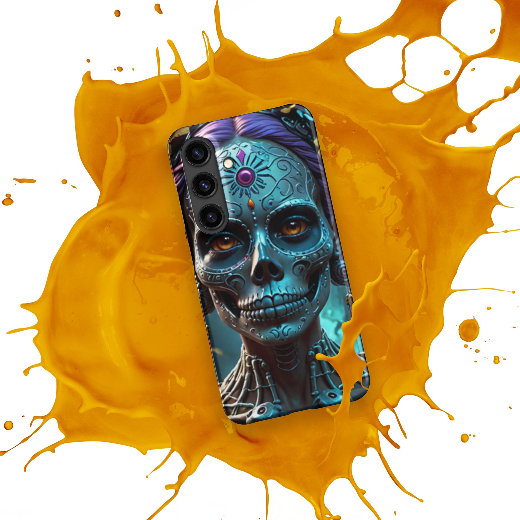 Day of the Dead Lady Face Skull Snap case for Samsung®