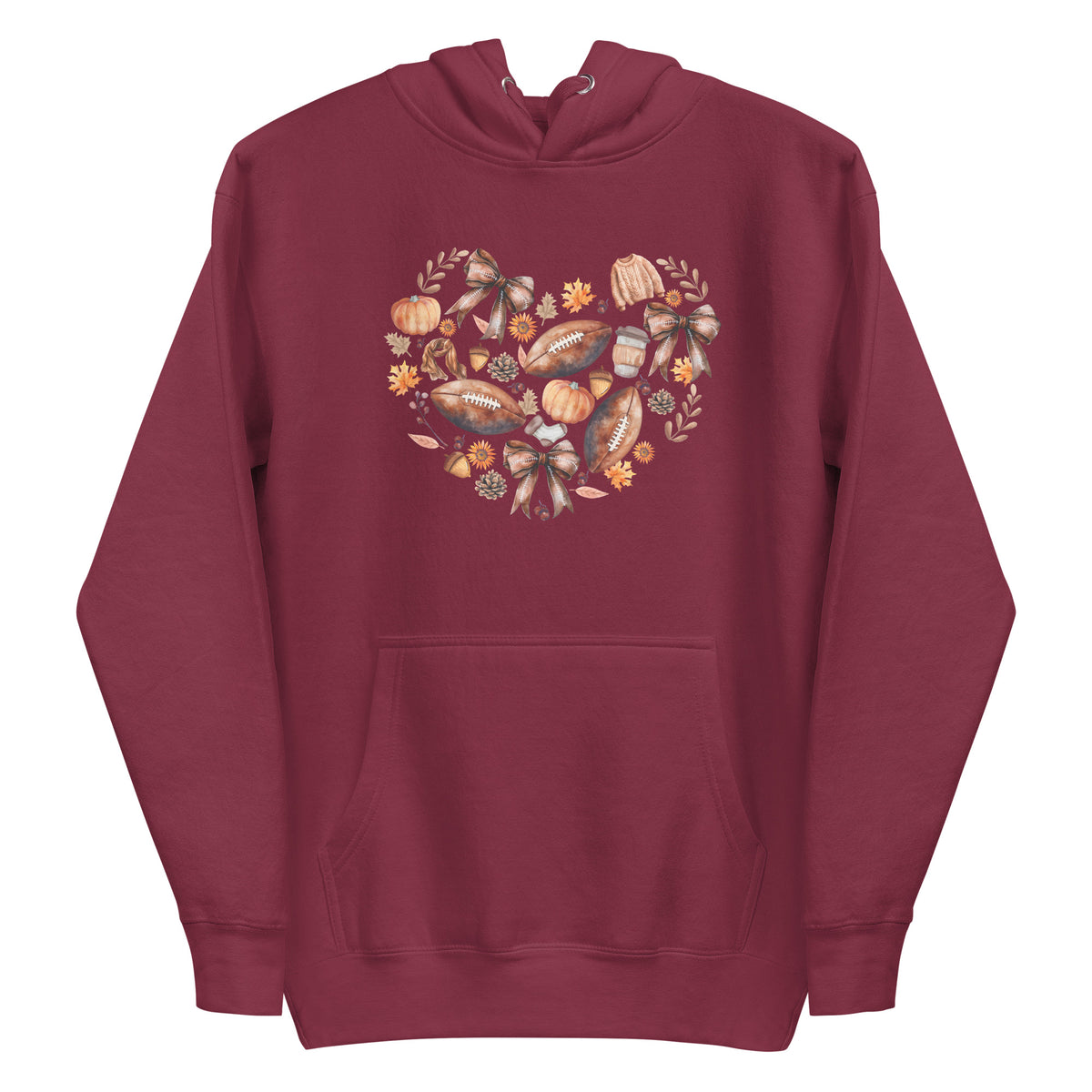 Football Heart Unisex Hoodie