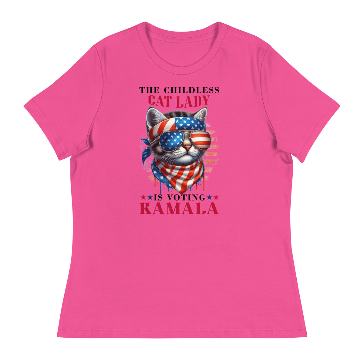 Kamala Cat Women's Relaxed T-Shirt