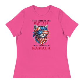 Kamala Cat Women's Relaxed T-Shirt