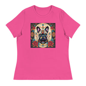 Day of the Dead French Bulldog Women's Relaxed T-Shirt