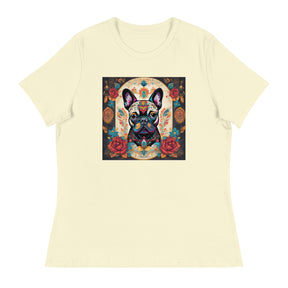 Day of the Dead French Bulldog Women's Relaxed T-Shirt