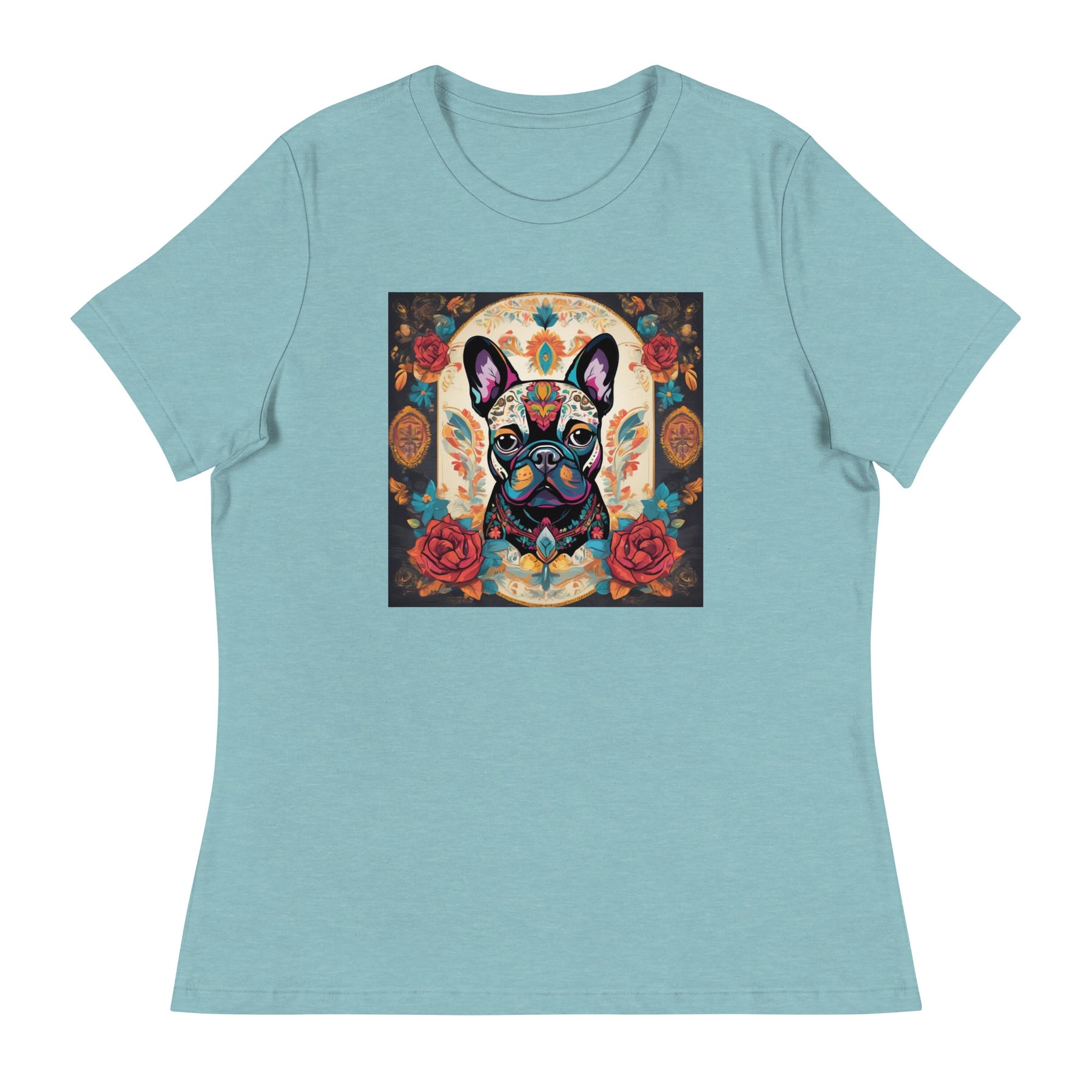 Day of the Dead French Bulldog Women's Relaxed T-Shirt