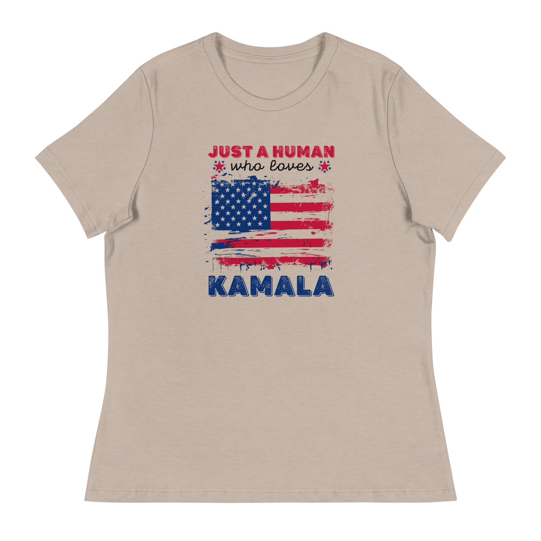 Kamala Just a Human Women's Relaxed T-Shirt