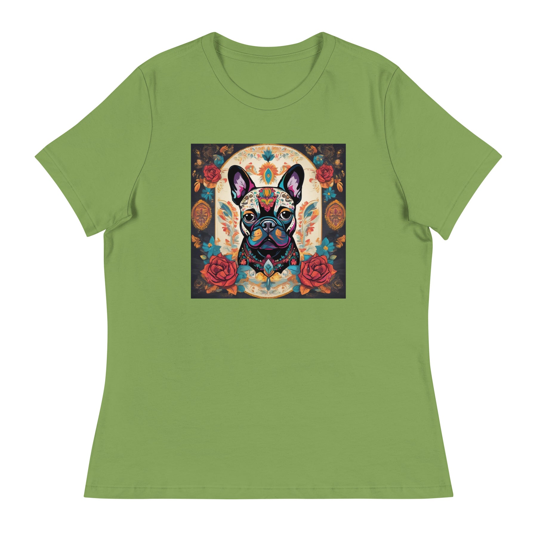 Day of the Dead French Bulldog Women's Relaxed T-Shirt