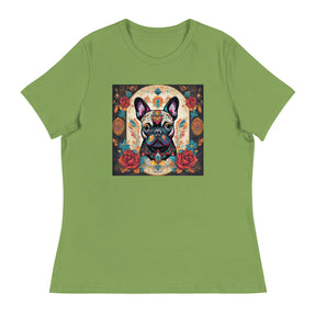 Day of the Dead French Bulldog Women's Relaxed T-Shirt