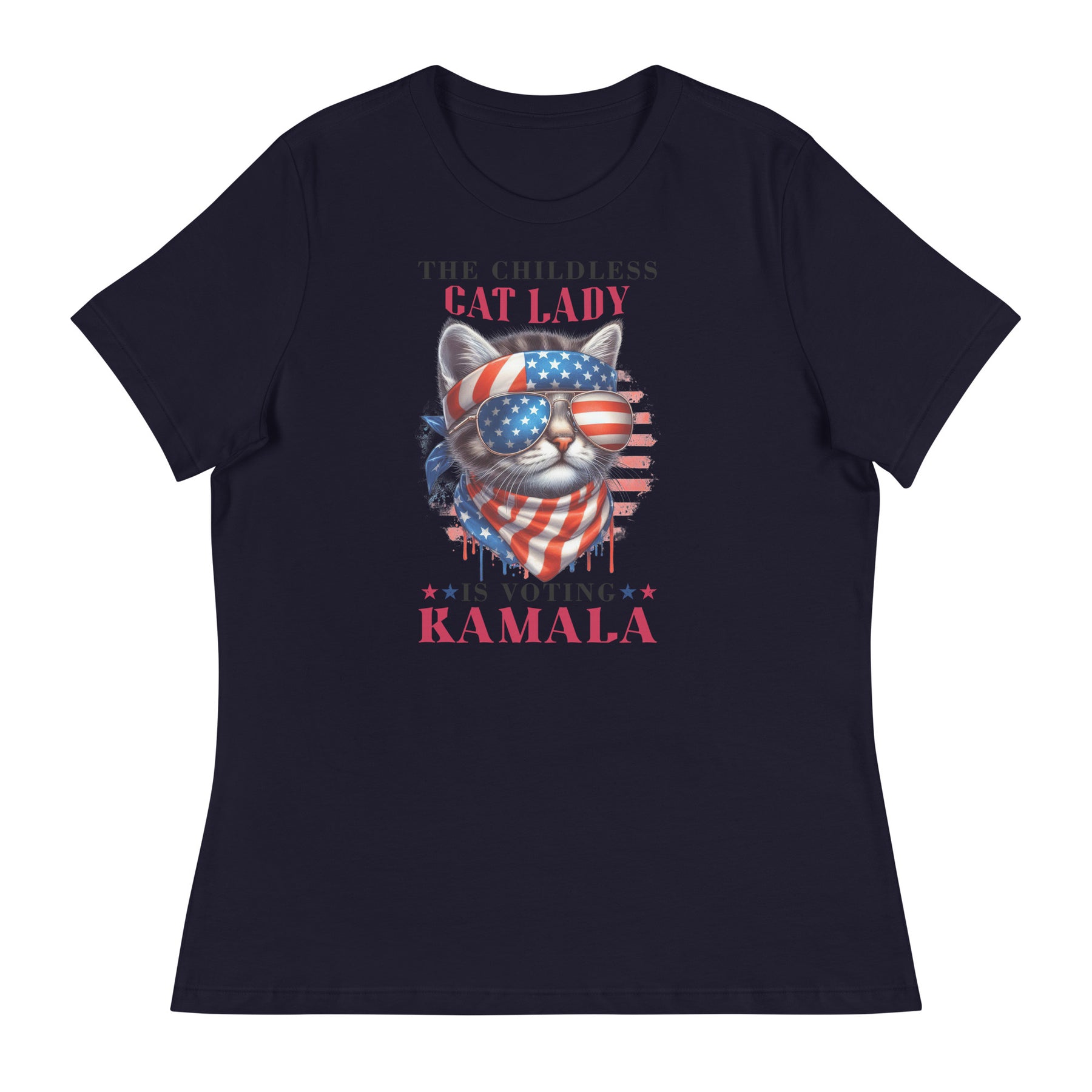 Kamala Cat Women's Relaxed T-Shirt