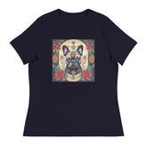 Day of the Dead French Bulldog Women's Relaxed T-Shirt